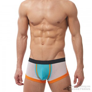 Quần lót nam Gregg Homme 170505 Challenger Mesh Trunk White Orange